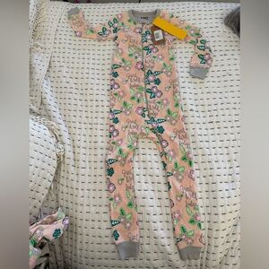 New Lazy One toddlers pajamas, floral